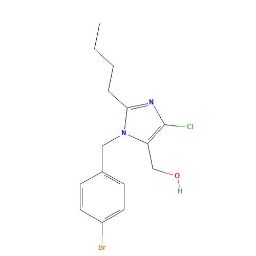 3-(4-BROMOBENZYL)-2-BUTYL-4-CHLORO-1H-IMIDAZOL-5-YLMETHANOL (CAS: 151012-31-6) - Related Chemical Product