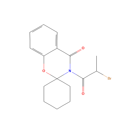 3-(2-Bromo-1-oxopropyl)-spiro[2H-1,3-benzoxazine-2,1'-cyclohexan]-4(3H)-one (CAS: 158299-05-9) - Related Chemical Product