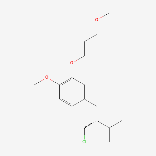 Benzene,4-[(2R)-2-(chloromethyl)-3-methylbutyl]-1-methoxy-2-(3-methoxypropoxy)- (CAS: 324763-39-5) - Related Chemical Product