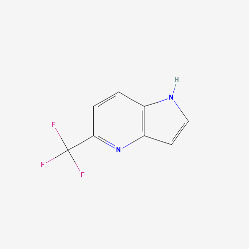 5-(trifluoromethyl)-1H-pyrrolo[3,2-b]pyridine (CAS: 1190315-94-6) - Chemical Structure and Molecular Formula 