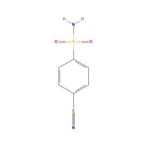 4-Cyanobenzenesulfonamide (CAS: 3119-02-6) - Chemical Structure and Molecular Formula 