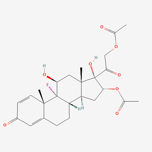 Triamcinolone diacetate (CAS: 67-78-7) - Chemical Structure and Molecular Formula 