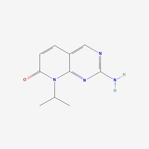 2-amino-8-isopropylpyrido[2,3-d]pyrimidin-7(8H)-one (CAS: 211246-91-2) - Chemical Structure and Molecular Formula 