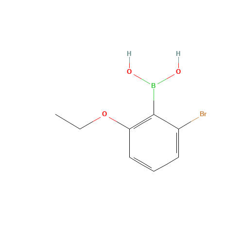 2-Bromo-6-ethoxyphenylboronic acid (CAS: 957035-13-1) - Chemical Structure and Molecular Formula 