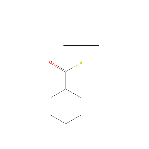 cyclohexyl-tert-butylsulfanyl-methanone (CAS: 54829-37-7) - Chemical Structure and Molecular Formula 