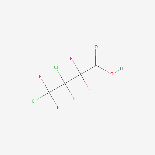3,4-DICHLOROPENTAFLUOROBUTYRIC ACID (CAS: 375-07-5) - Chemical Structure and Molecular Formula 