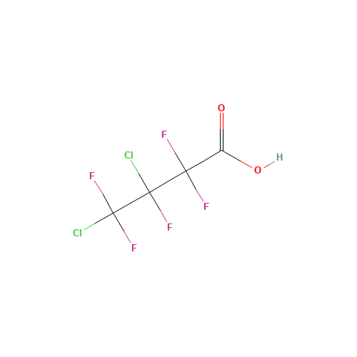 3,4-DICHLOROPENTAFLUOROBUTYRIC ACID (CAS: 375-07-5) - Chemical Structure and Molecular Formula 