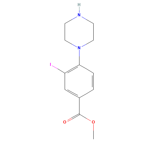 methyl 3-iodo-4-(piperazin-1-yl)benzoate (CAS: 1131622-47-3) - Related Chemical Product