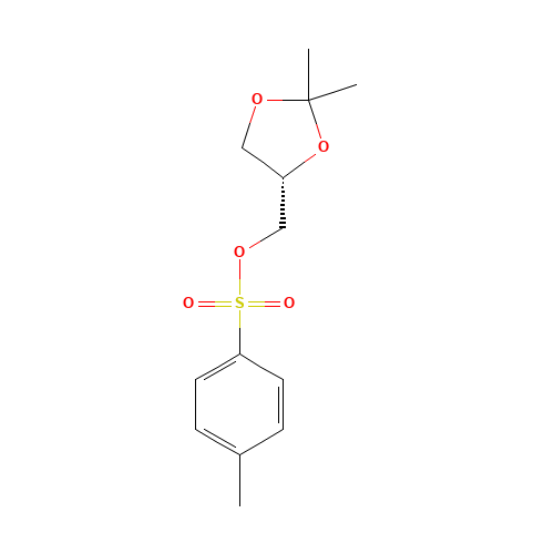 (S)-2,2-Dimethyl-1,3-dioxolane-4-methanol p-toluenesulfonate (CAS: 23735-43-5) - Chemical Structure and Molecular Formula 