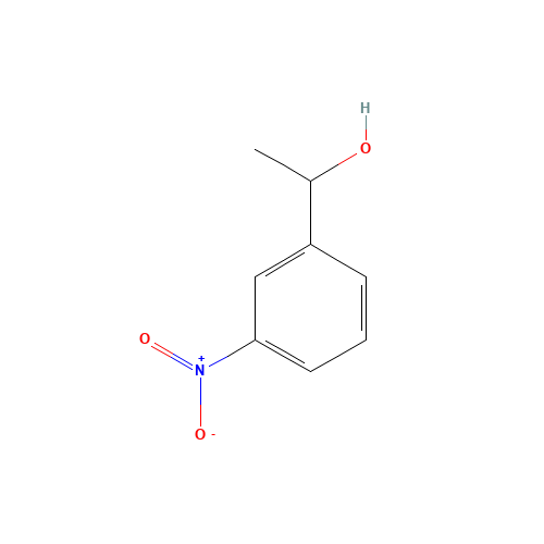 METHYL M-NITROPHENYL CARBINOL (CAS: 5400-78-2) - Chemical Structure and Molecular Formula 