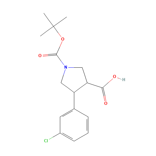 4-(3-CHLORO-PHENYL)-PYRROLIDINE-1,3-DICARBOXYLIC ACID 1-TERT-BUTYL ESTER (CAS: 939757-91-2) - Related Chemical Product