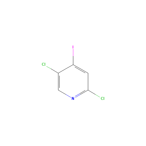 Pyridine,2,5-dichloro-4-iodo- (CAS: 796851-03-1) - Chemical Structure and Molecular Formula 