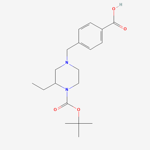 1-(4-carboxyphenylmethyl)-3-ethyl-4-Boc piperazine (CAS: 1131622-97-3) - Related Chemical Product