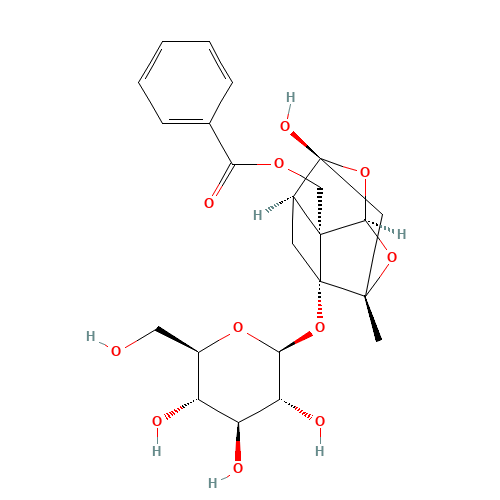 Paeoniflorin (CAS: 23180-57-6) - Chemical Structure and Molecular Formula 