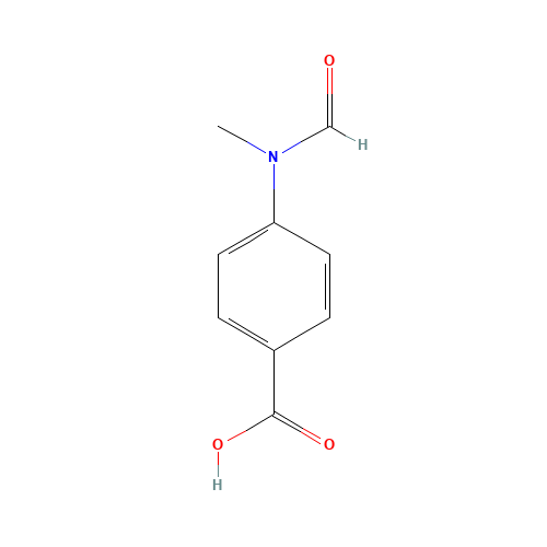 N-Formyl-4-(methylamino)benzoic acid (CAS: 51865-84-0) - Chemical Structure and Molecular Formula 