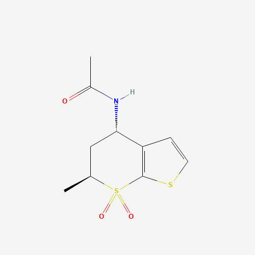 N-[(4S,6S)-6-METHYL-7,7-DIOXO-5,6-DIHYDRO-4H-THIENO[2,3-B]THIOPYRAN-4-YL]ACETAMIDE (CAS: 147086-83-7) - Related Chemical Product
