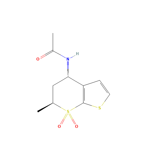N-[(4S,6S)-6-METHYL-7,7-DIOXO-5,6-DIHYDRO-4H-THIENO[2,3-B]THIOPYRAN-4-YL]ACETAMIDE (CAS: 147086-83-7) - Related Chemical Product