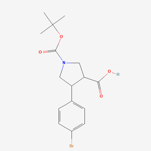 4-(4-BROMO-PHENYL)-PYRROLIDINE-1,3-DICARBOXYLIC ACID 1-TERT-BUTYL ESTER (CAS: 939757-97-8) - Related Chemical Product