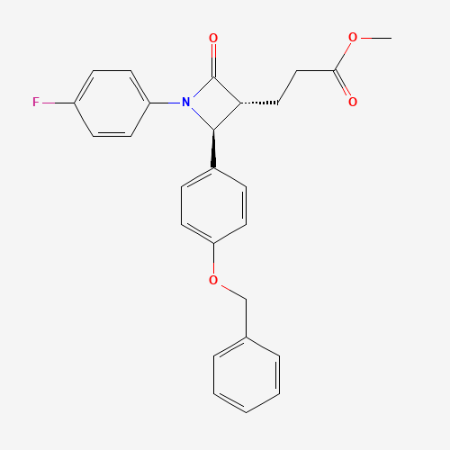 Methyl (3R,4S)-1-(4-fluorophenyl)-2-oxo-4-[4-(phenylmethoxy)phenyl]-3-azetidinepropanoate (CAS: 204589-80-0) - Related Chemical Product