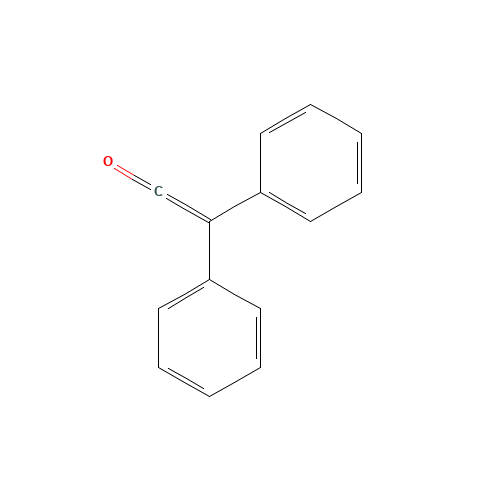 DIPHENYLKETENE (CAS: 525-06-4) - Chemical Structure and Molecular Formula 