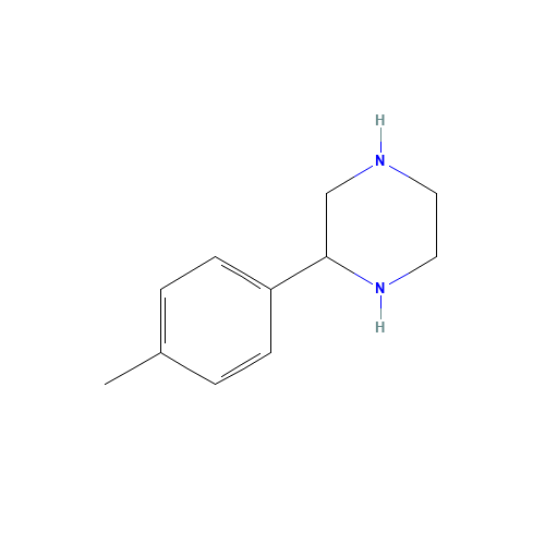 2-(4-Methylphenyl)piperazine (CAS: 65709-31-1) - Chemical Structure and Molecular Formula 