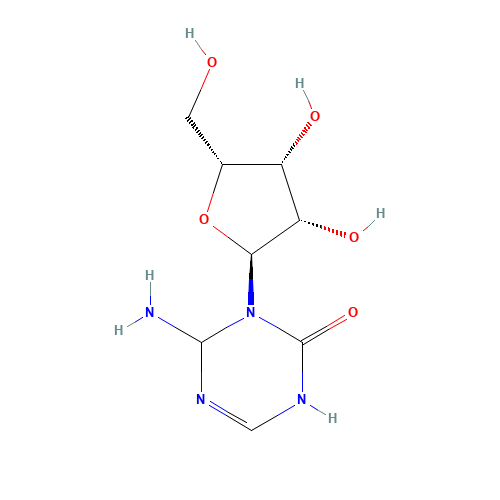 6-amino-5-[(2S,3S,4R,5R)-3,4-dihydroxy-5-(hydroxymethyl)oxolan-2-yl]-1H-triazin-4-one (CAS: 12679-86-6) - Related Chemical Product