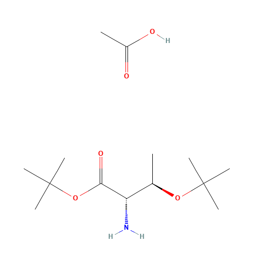 O,O'-di-tert-butyl-L-threonine acetate (CAS: 5854-77-3) - Chemical Structure and Molecular Formula 