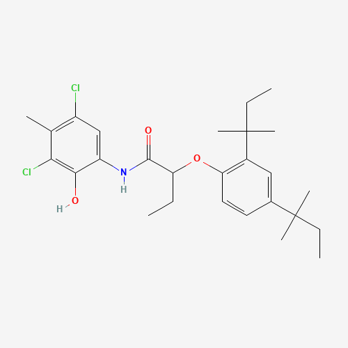2-[2,4-Bis(tert-pentyl)phenoxy]-N-(3,5-dichloro-2-hydroxy-p-tolyl)butyramide (CAS: 31037-84-0) - Related Chemical Product
