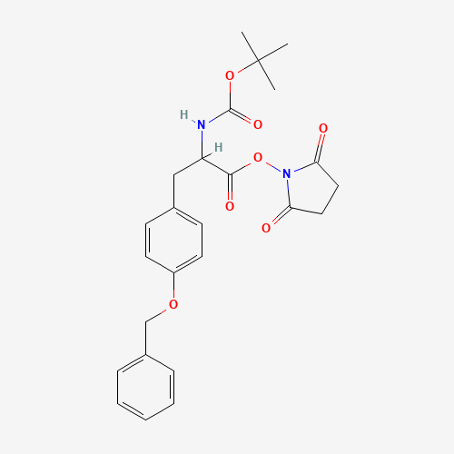 BOC-TYR(BZL)-OSU (CAS: 22601-29-2) - Chemical Structure and Molecular Formula 