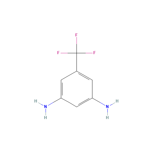 3,5-diaminobenzotrifluoride (CAS: 368-53-6) - Chemical Structure and Molecular Formula 