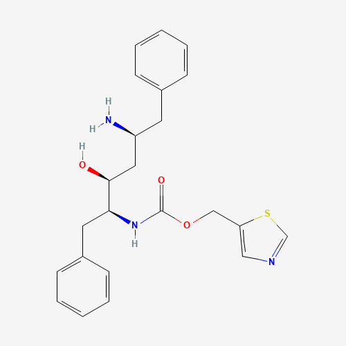 (2S,3S,5S)-5-Amino-2-(N-((5-thiazolyl)-methoxycarbonyl)amino)-1,6-diphenyl-3-hydroxyhexane (CAS: 144164-11-4) - Related Chemical Product