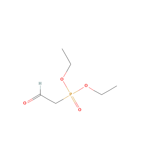 DIETHYL (FORMYLMETHYL)PHOSPHONATE (CAS: 1606-75-3) - Chemical Structure and Molecular Formula 