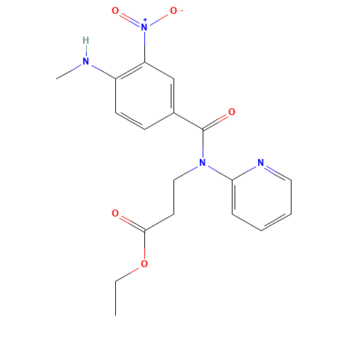 ETHYL N-[4-(METHYLAMINO)-3-NITROBENZOYL]-N-PYRIDIN-2-YL-SS-ALANINATE (CAS: 429659-01-8) - Related Chemical Product