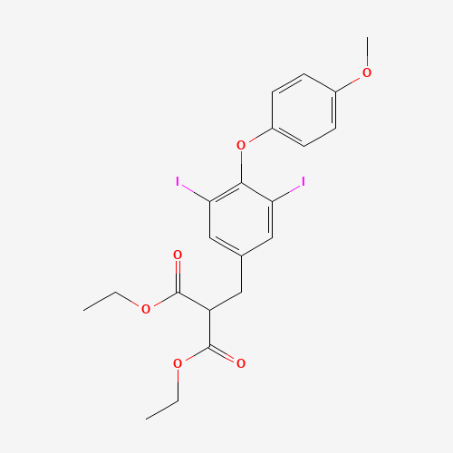 diethyl 2-(3,5-diiodo-4-(4-methoxyphenoxy)benzyl)malonate (CAS: 94861-76-4) - Related Chemical Product