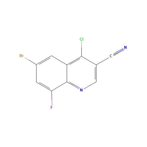 6-BROMO-4-CHLORO-8-FLUORO-QUINOLINE-3-CARBONITRILE (CAS: 886362-71-6) - Related Chemical Product