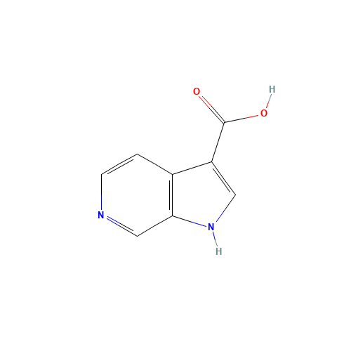 6-AZAINDOLE-3-CARBOXYLIC ACID (CAS: 67058-74-6) - Chemical Structure and Molecular Formula 