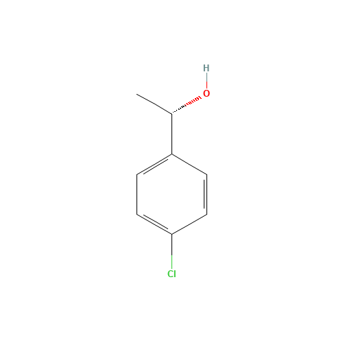 (S)-4-CHLORO-ALPHA-METHYLBENZYL ALCOHOL (CAS: 99528-42-4) - Chemical Structure and Molecular Formula 