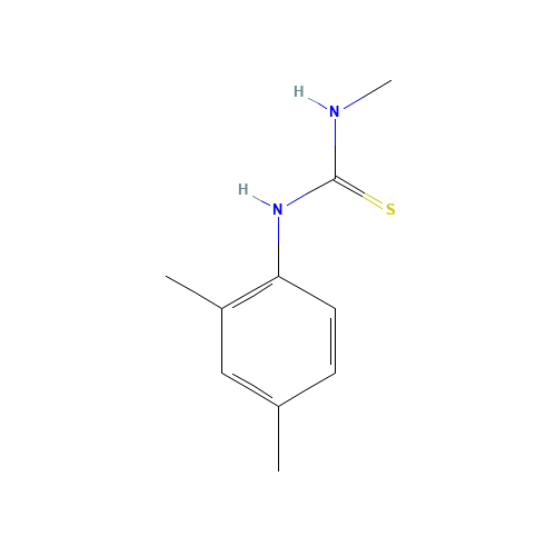 1-(2,4-Dimethylphenyl)-3-methylthiourea (CAS: 13278-55-2) - Chemical Structure and Molecular Formula 