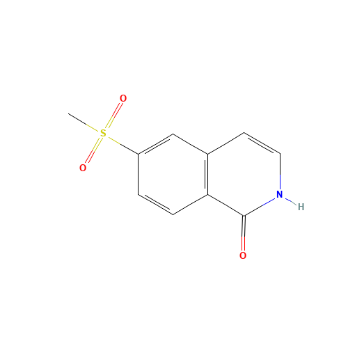 6-(methylsulfonyl)isoquinolin-1(2H)-one (CAS: 1184914-68-8) - Chemical Structure and Molecular Formula 