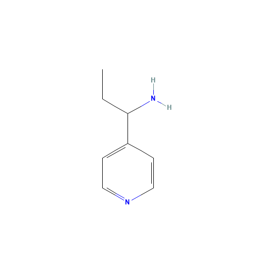1-PYRIDIN-4-YL-PROPYLAMINE (CAS: 60289-68-1) - Chemical Structure and Molecular Formula 