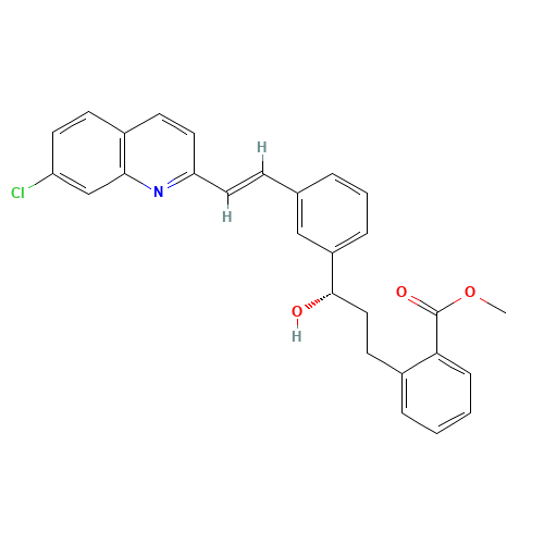 Methyl [E]-2-[3-(S)-[3-[2-(7-Chloro-2-quinolinyl)ethenyl]phenyl]-3-hydroxypropyl]benzoate (CAS: 142569-69-5) - Related Chemical Product