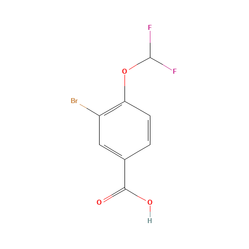 3-bromo-4-(difluoromethoxy)benzoic acid (CAS: 1131615-10-5) - Related Chemical Product