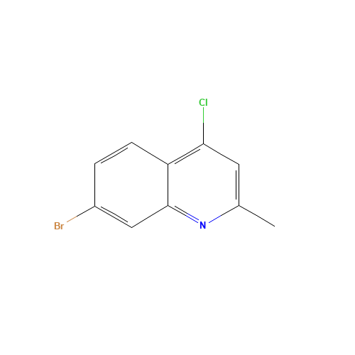 7-BROMO-4-CHLORO-2-METHYLQUINOLINE (CAS: 143946-45-6) - Chemical Structure and Molecular Formula 