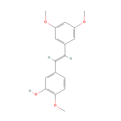 5-[(E)-2-(3,5-dimethoxyphenyl)ethenyl]-2-methoxy-phenol (CAS: 108957-73-9) - Related Chemical Product