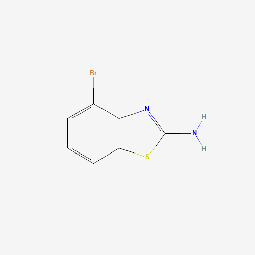 2-AMINO-4-BROMOBENZOTHIAZOLE (CAS: 20358-02-5) - Chemical Structure and Molecular Formula 