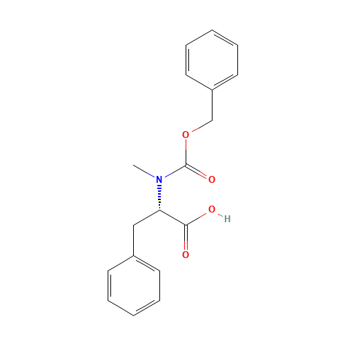 Cbz-N-methyl-L-phenylalanine (CAS: 2899-07-2) - Chemical Structure and Molecular Formula 