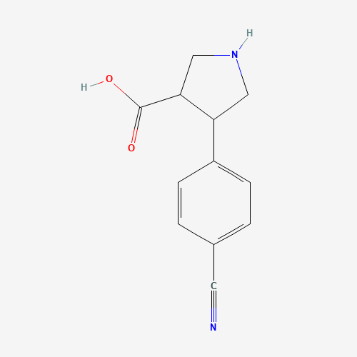(3R,4S)-4-(4-cyanophenyl)pyrrolidine-3-carboxylic acid (CAS: 1049978-77-9) - Related Chemical Product