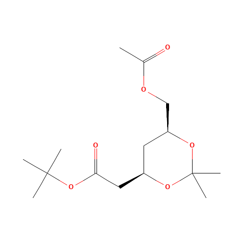 tert-Butyl (4R-cis)-6-[(acetyloxy)methyl]-2,2-dimethyl-1,3-dioxane-4-acetate (CAS: 154026-95-6) - Related Chemical Product