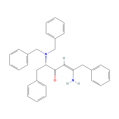 (S,Z)-5-Amino-2-(dibenzylamino)-1,6-diphenylhex-4-en-3-one (CAS: 156732-13-7) - Related Chemical Product
