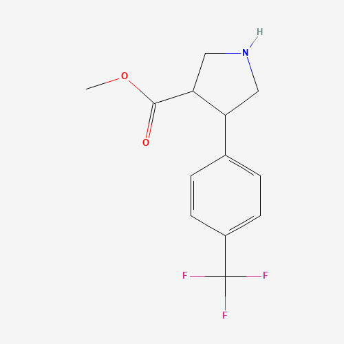 Trans-methyl 4-(4-(trifluoromethyl)phenyl)pyrrolidine-3-carboxylate (CAS: 1022224-85-6) - Related Chemical Product